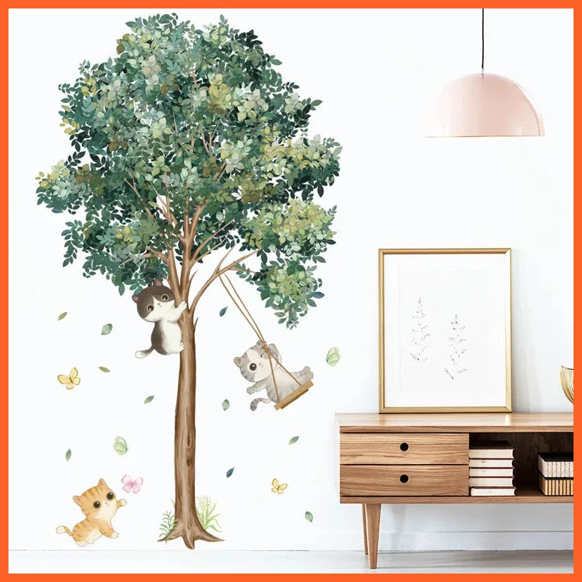 Large Nordic Tree Wall Stickers Living Room Decoration Bedroom Home Decor Art Removable Decals For Background Decorative Posters