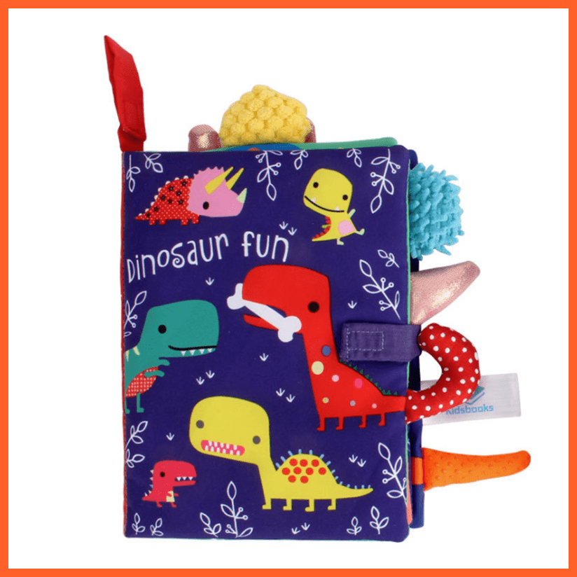 whatagift.com.au 0 1 Baby Puzzle Fabric Books Parent-Child Interaction Early Learning Cloth Book 0-12 Months Ring Paper Develop Cognize Reading Toys