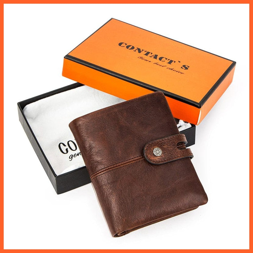 whatagift.com.au 0 Coffee Style 2 Box / China CONTACT&#39;S Casual Men Wallets Crazy Horse Leather Short Coin Purse Hasp Design Wallet Cow Leather Clutch Wallets Male Carteiras