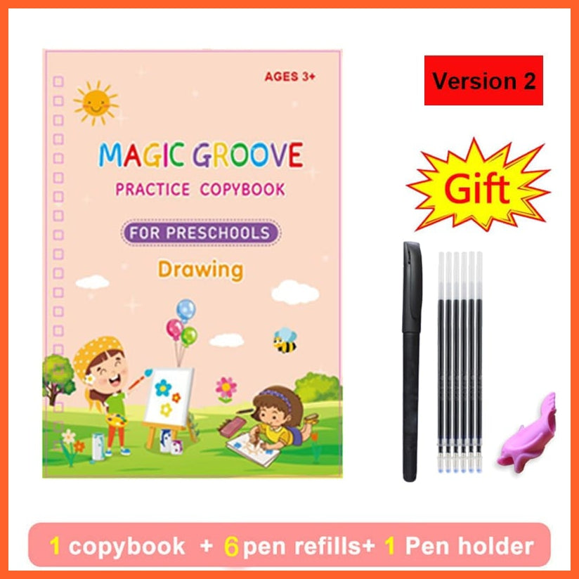 whatagift.com.au 1 book with pen 1 Reusable Children Practice Book For Calligraphy