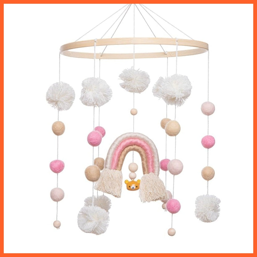 whatagift.com.au 9 Musical Box Cloud Cotton Carousel For baby | Make Baby Rattles Crib Wooden Mobile Toy