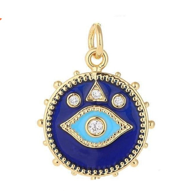 Heart Sun Star Evil Blue Eye Charms For Jewelry Making Pendant | Earrings | Bracelets Accessories | whatagift.com.au.