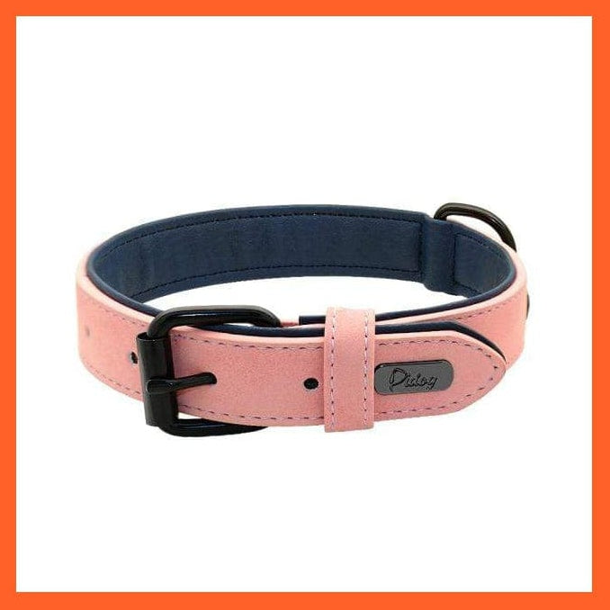 whatagift.com.au Animals & Pet Supplies Pink / S Leather Padded Soft Beagle Collar | Adjustable Collar For Small Medium Large Dogs