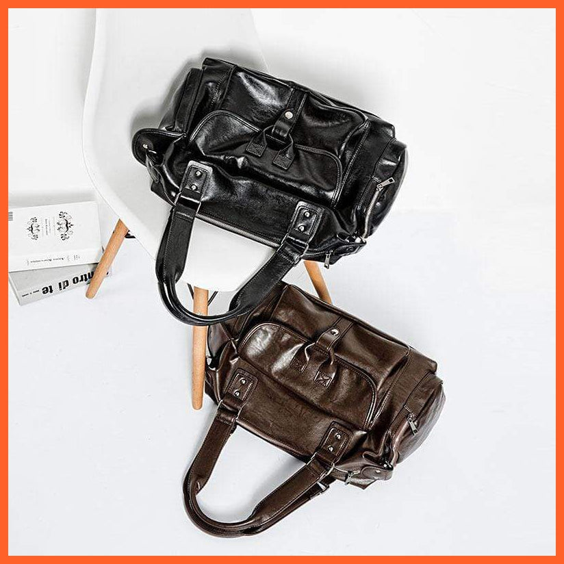 Korean Fashion Portable Bag | Business Travel Bag | Leather Travel Bag | whatagift.com.au.
