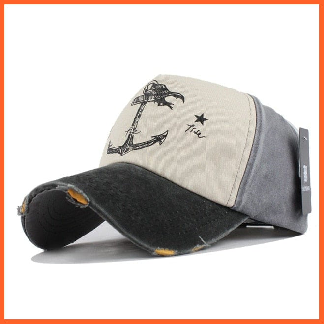 Unisex Washed Cotton Printed Baseball Cap | Snapback Adjustable Cap For Summer | Cool Hip Hop Caps | whatagift.com.au.