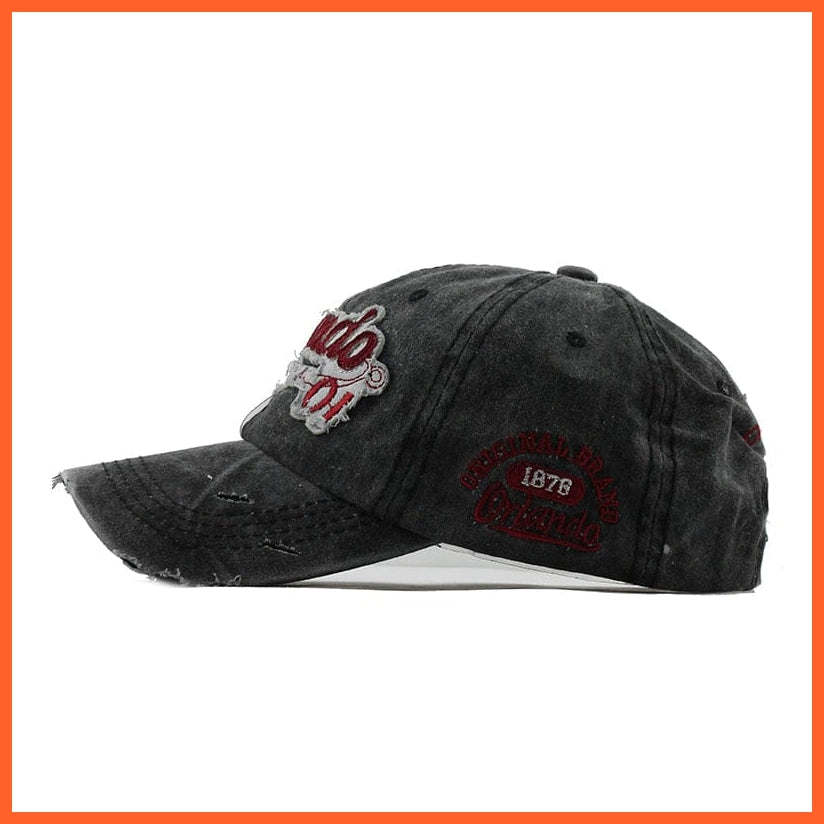 Unisex Vintage Look Washed Cotton Baseball Cap | Snapback Adjustable Hats For Summer | whatagift.com.au.