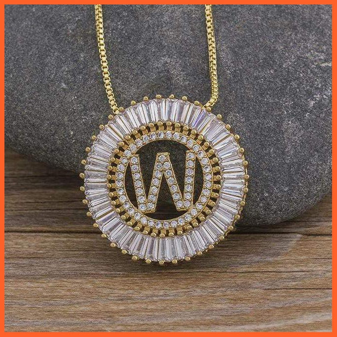 Charming Gold/Silver Plated Letter Pendants & Necklace | whatagift.com.au.
