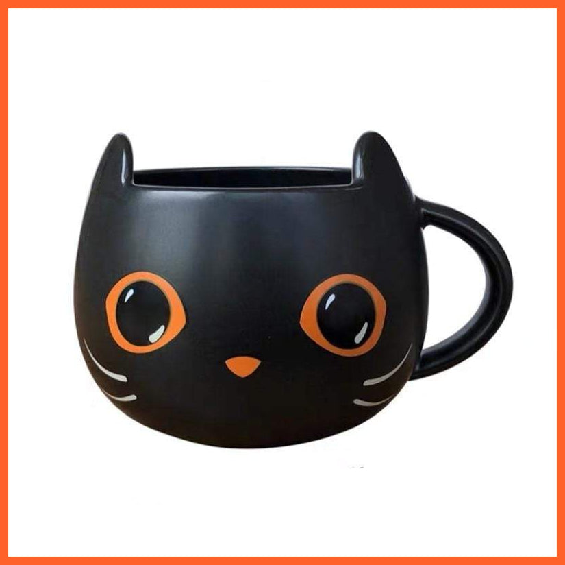 Cute Mysterious Cat Halloween Ceramic Gift Mug | whatagift.com.au.