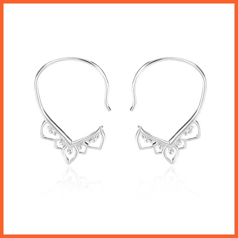whatagift.com.au E1523S / CN Pearl Earrings Fashion Snowflake Crystal Earrings For Women | Charm Zircon Jewellery