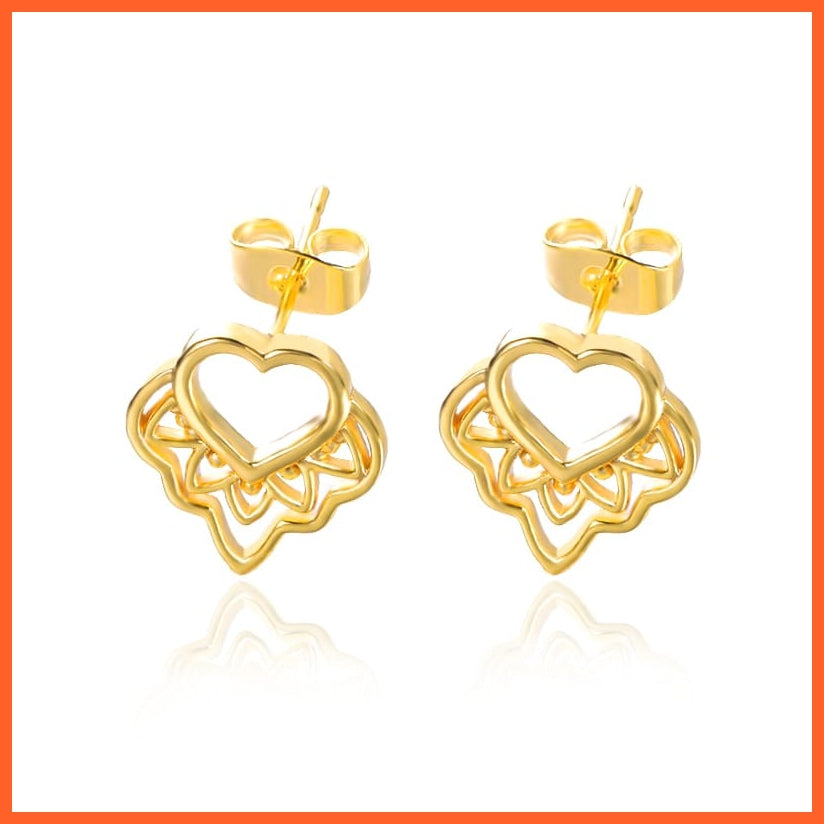 whatagift.com.au E1524G / CN Pearl Earrings Fashion Snowflake Crystal Earrings For Women | Charm Zircon Jewellery
