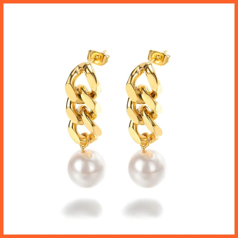 whatagift.com.au E2612G-1 / CN Pearl Earrings Fashion Snowflake Crystal Earrings For Women | Charm Zircon Jewellery