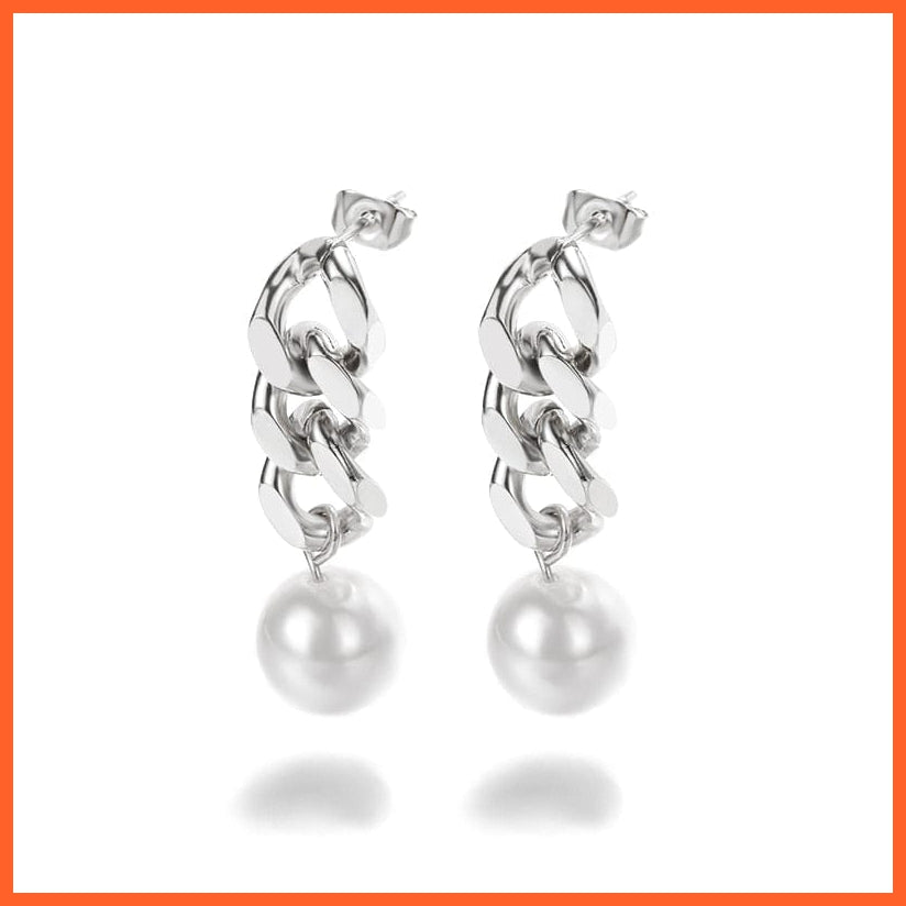 whatagift.com.au E2612P-1 / CN Pearl Earrings Fashion Snowflake Crystal Earrings For Women | Charm Zircon Jewellery