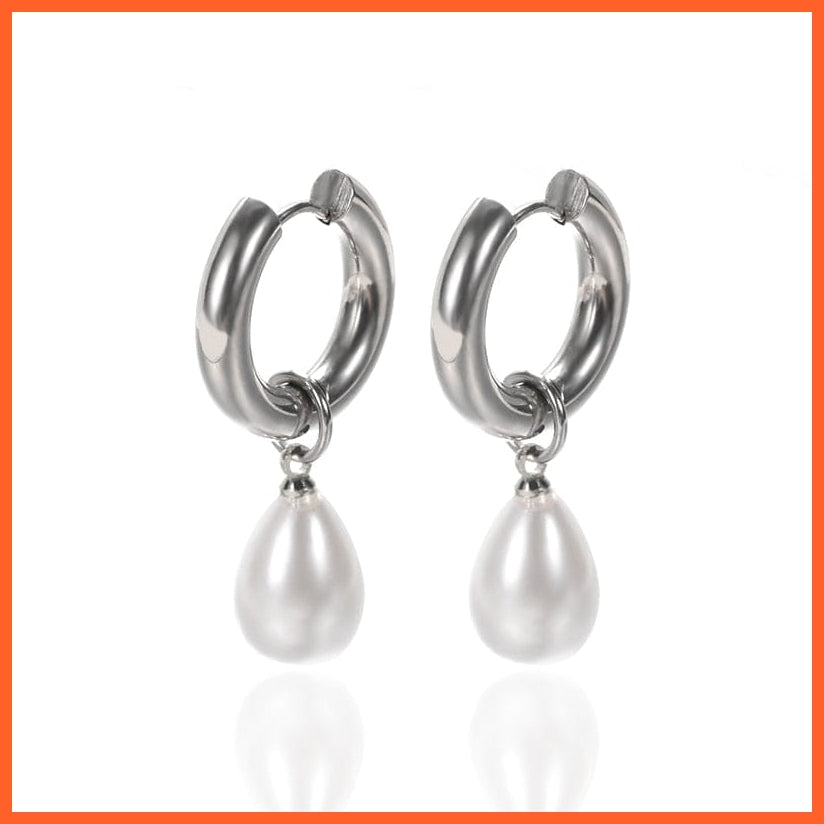 whatagift.com.au E2629P-1 / CN Pearl Earrings Fashion Snowflake Crystal Earrings For Women | Charm Zircon Jewellery