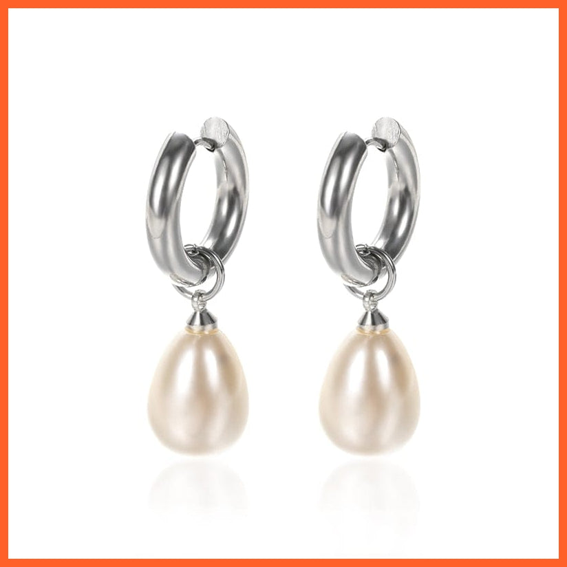 whatagift.com.au E2629P-3 / CN Pearl Earrings Fashion Snowflake Crystal Earrings For Women | Charm Zircon Jewellery
