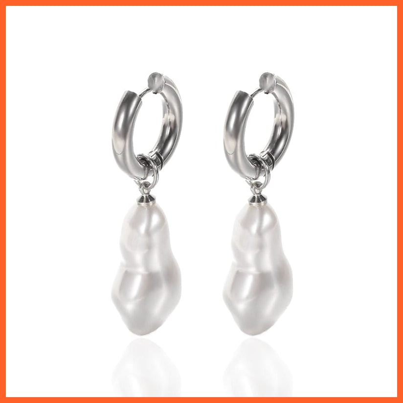 whatagift.com.au E2629P-4 / CN Pearl Earrings Fashion Snowflake Crystal Earrings For Women | Charm Zircon Jewellery