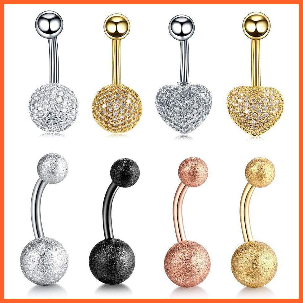 1Pc Stainless Steel Belly Button Ring | whatagift.com.au.