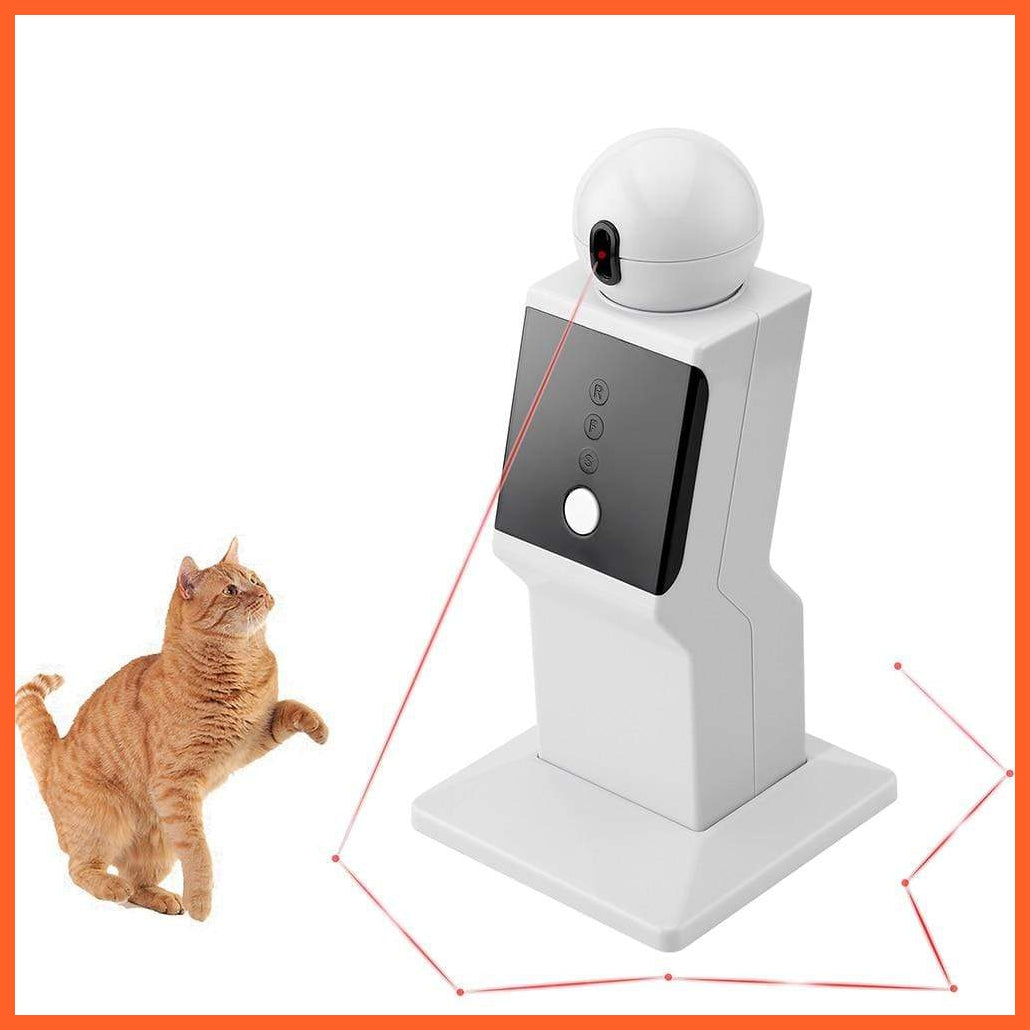 Electric Laser Cat Toy - Hours Of Fun - Usb Charged And Automodes - Top Seller | whatagift.com.au.