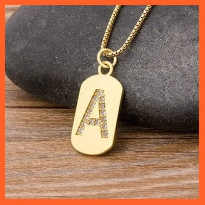 whatagift.com.au gift for her A Gold Plated Luxury Initial A-Z Letters Necklace | Best Gift For Anyone