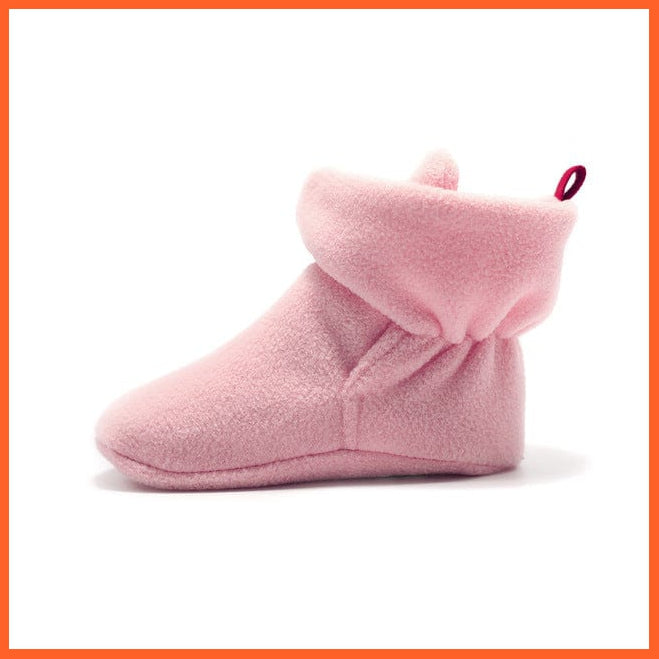 whatagift.com.au kids socks Pink 2 / 0-6 Months Unisex Baby Newborn Coral Fleece Winter Warm Infant Toddler Crib Shoes