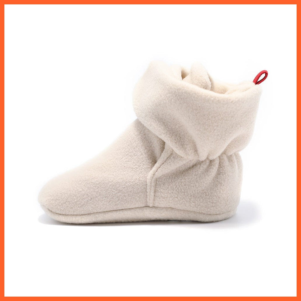 Unisex Baby Newborn Coral Fleece Winter Warm Infant Toddler Crib Shoes | whatagift.com.au.