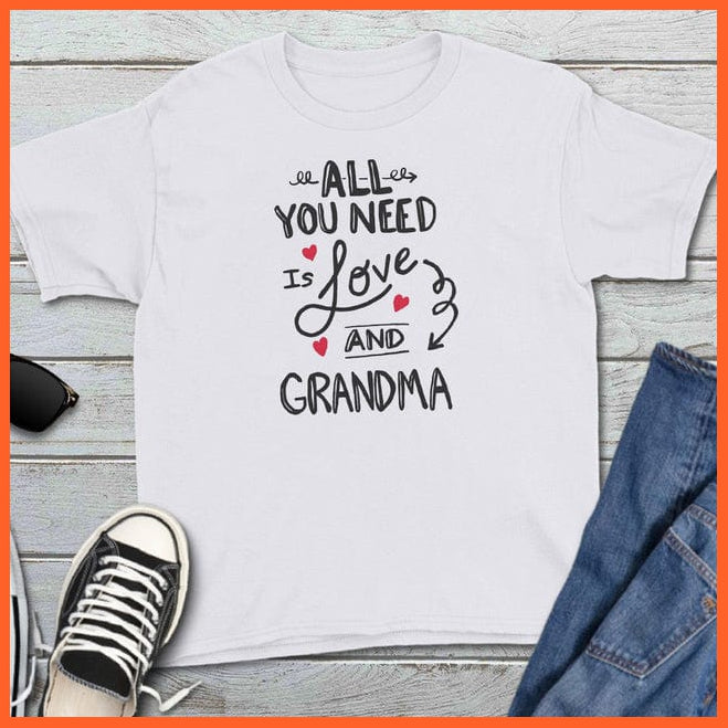 whatagift.com.au Kids T-shirts Back Off I Have A Crazy Grandma Print Kids T-shirt | Letters Fashion Streetwear