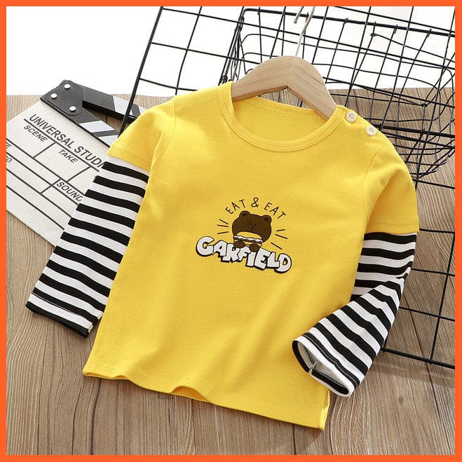 whatagift.com.au Kids T-shirts EAT / 2-3Y Copy of Spring Baby Long Sleeve Cartoon Printed T-shirt Cotton Girl Boy Kids Top Tees