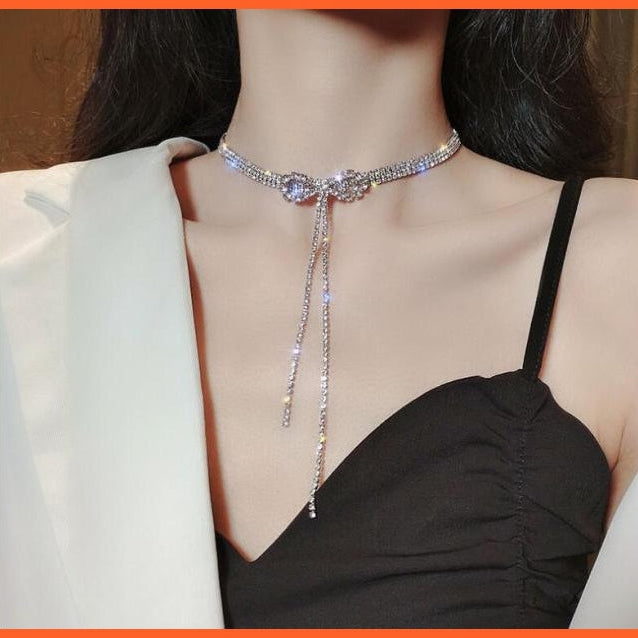 Elegant Big White Imitation Pearl Clavicle Chain Choker Necklace | whatagift.com.au.