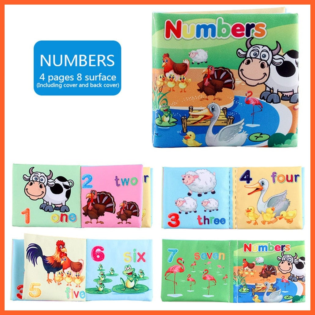 whatagift.com.au Numbers New Born Washable Fabric Learning Book