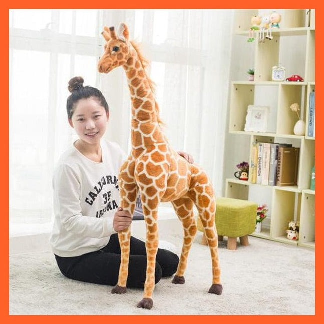 whatagift.com.au Plush Toys 50cm 35-120Cm Giant Real Life Giraffe Plush Toys | High Quality Soft Stuffed Animals