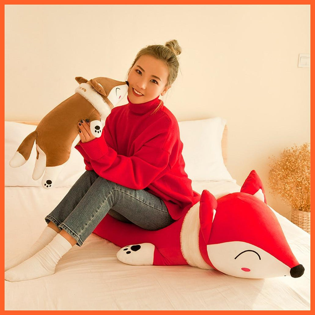 90/35Cm Kawaii Dolls Stuffed Animals & Plush Toys | Plush Pillow Fox Stuffed Animals Soft Sleeping Pillow | For Girls Children Boys | whatagift.com.au.