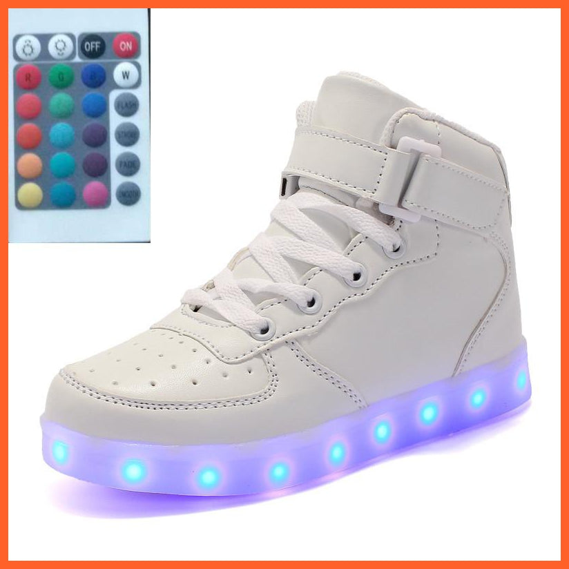 Led Shoes High Top Sneakers For Adults And Teen Sizes | whatagift.com.au.