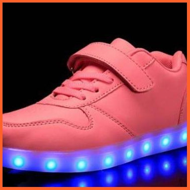 Glowing Night Led Shoes For Kids - Pink | whatagift.com.au.