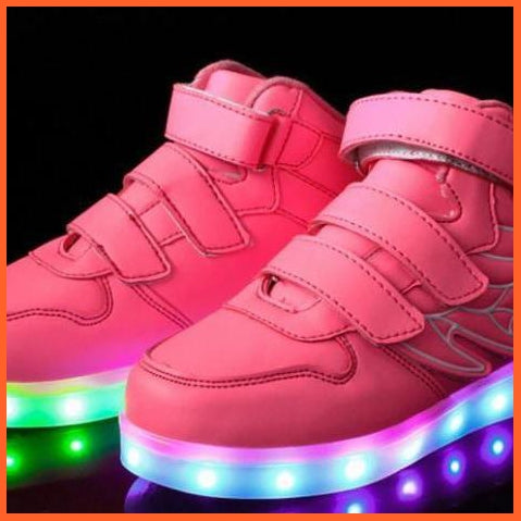Pink Flying Led Shoes For Kids With Wings | Pink Wings Shoes For Boys And Girls | whatagift.com.au.