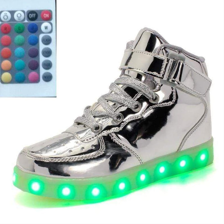 Led Shoes High Top With Remote Black | Light Up Shoes For Men And Women | Led Shoes For Kids And Adults | whatagift.com.au.
