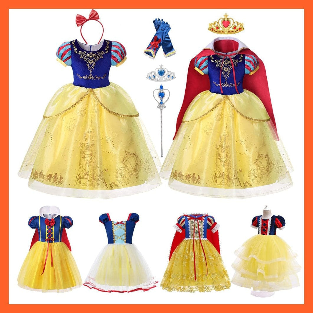 whatagift.com.au Snow White Dress For Girls Prom Princess Dress Halloween Party