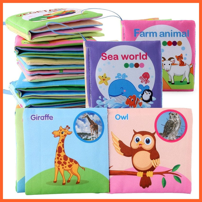 whatagift.com.au Soft Cloth Book For Baby 0-12 Months | Toddlers Memory Book
