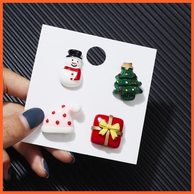 whatagift.com.au Style-10 3pcs/set Merry Christmas Brooches | Socks Christmas Tree Elk Enamel Badge Small Brooch Pin