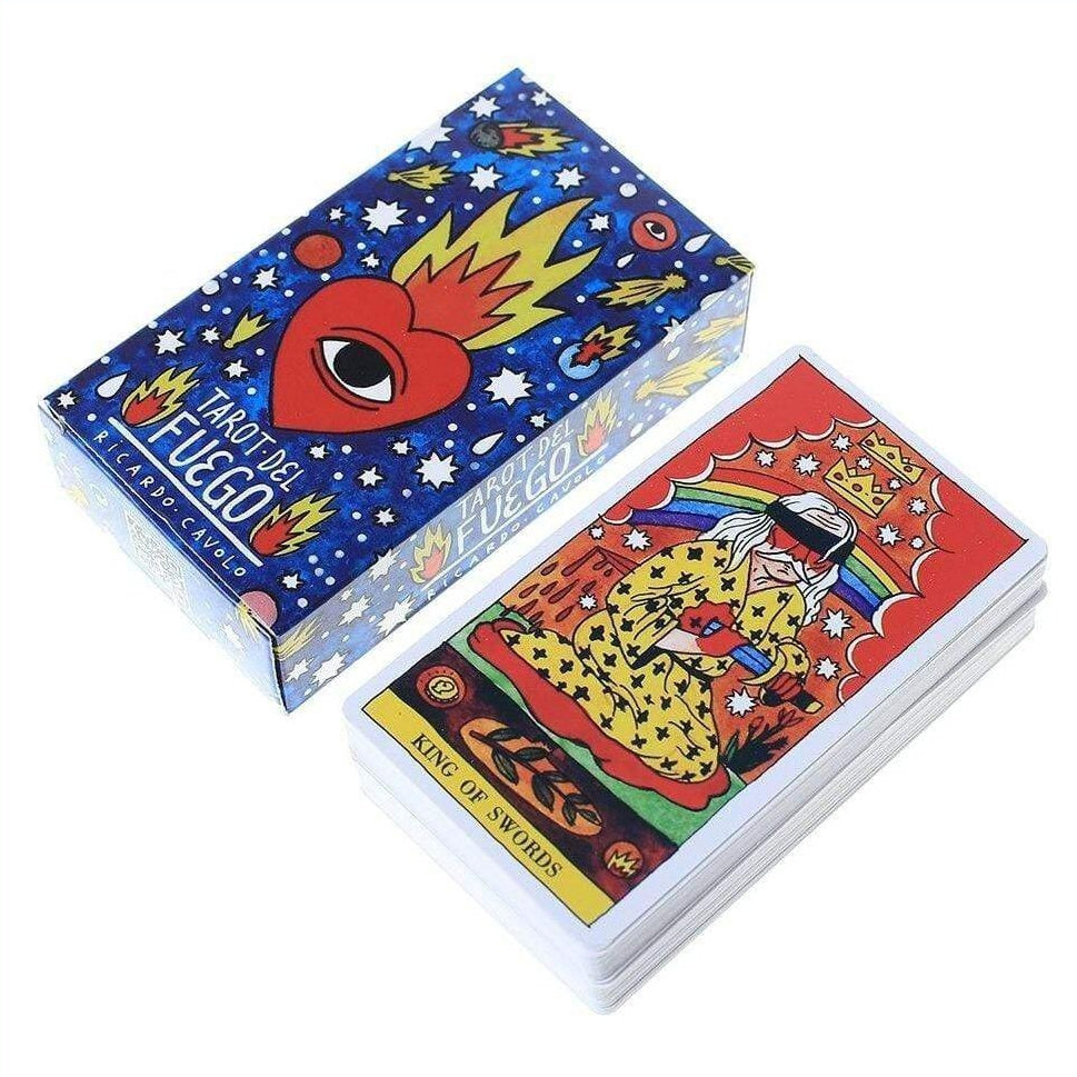 Tarot Deck Del Fuego Cards With E-Guide Instructions Book | whatagift.com.au.