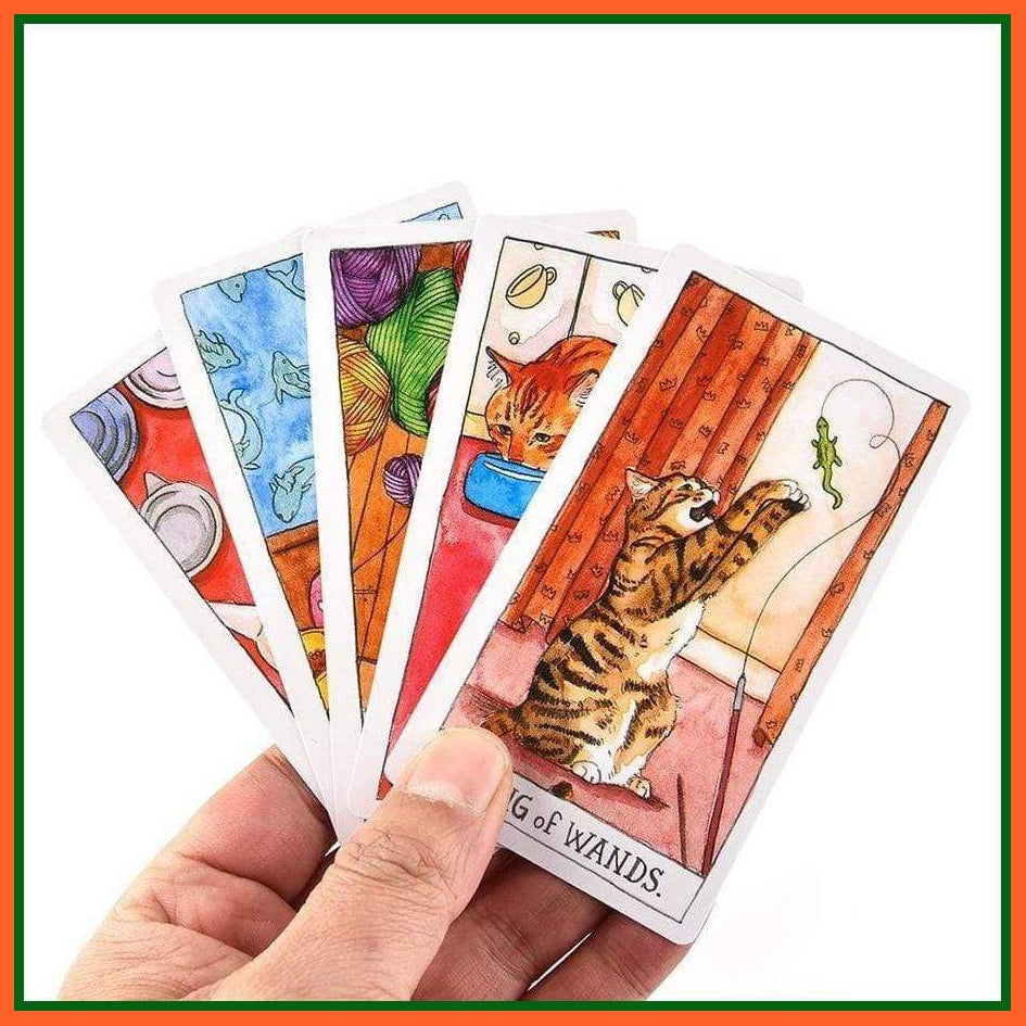 Tarot Deck Cat Tarot 78 Premium Cards With Guidebook | whatagift.com.au.