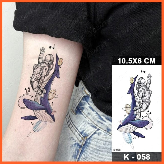 Waterproof Temporary Tattoo Sticker | Watercolor Romantic Lavender Flowers Flash Tattoo | Arm Wrist Fake Tattoo For Body Art Men Women | whatagift.com.au.