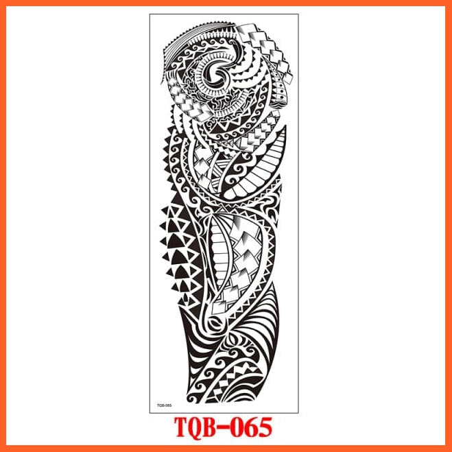 Full Sleeve Arm Temporary Tattoos | Oriental Dragon Lotus Flowers Body Art Stickers | whatagift.com.au.