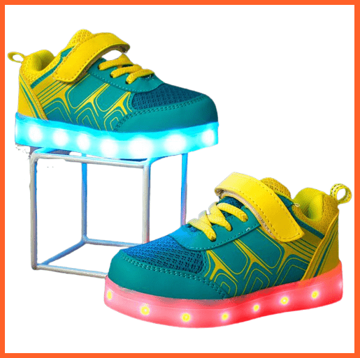 whatagift.com.au Usb Charging Led Lights Kids Sneakers