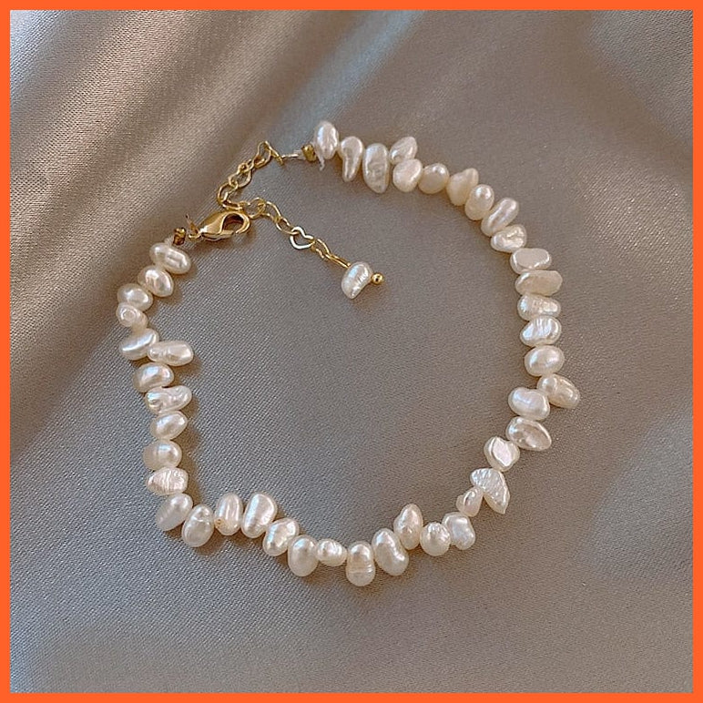 whatagift.com.au White Natural Freshwater Pearl Bracelet for Women