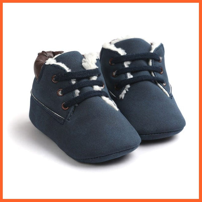 whatagift.com.au Winter 07 / 0-6 Months Infant Toddler Boy Kids | Warm Soft Bottom Anti-slip Classic Boots